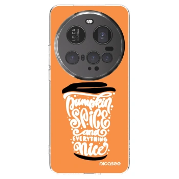 Picasee husă transparentă din silicon pentru Xiaomi 15 Ultra - Pumpkin coffee