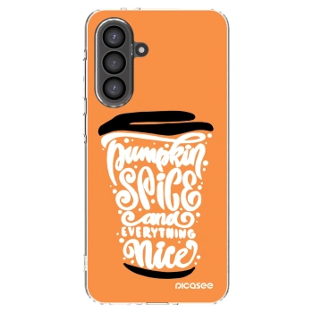 Picasee husă transparentă din silicon pentru Samsung Galaxy A56 5G A566B - Pumpkin coffee