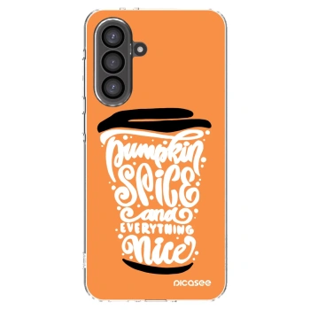Picasee husă transparentă din silicon pentru Samsung Galaxy A36 5G - Pumpkin coffee