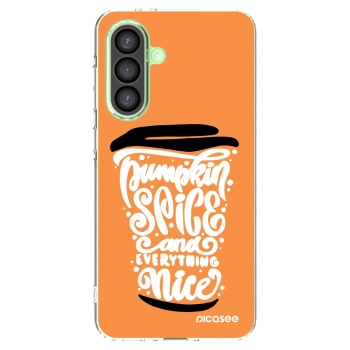 Picasee husă transparentă din silicon pentru Samsung Galaxy A26 5G A266B - Pumpkin coffee