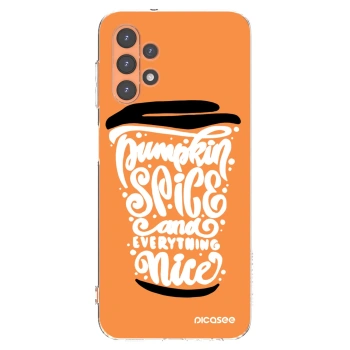Picasee husă transparentă din silicon pentru Samsung Galaxy A13 5G - Pumpkin coffee