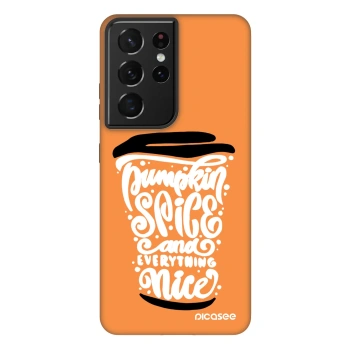 Husă pentru Samsung Galaxy S21 Ultra 5G G998B - Pumpkin coffee