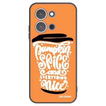 Picasee husă neagră din silicon pentru Xiaomi Redmi 15C 4G - Pumpkin coffee