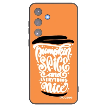 Picasee husă neagră din silicon pentru Samsung Galaxy S25 FE 5G - Pumpkin coffee