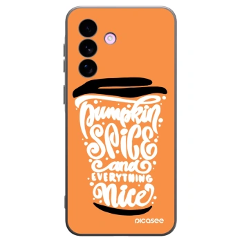 Picasee husă neagră din silicon pentru Samsung Galaxy A57 5G - Pumpkin coffee
