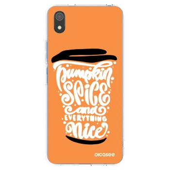 Picasee husă transparentă din silicon pentru Xiaomi Redmi 7A - Pumpkin coffee