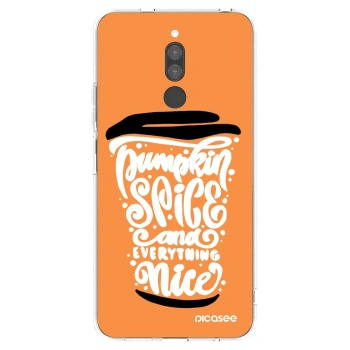 Picasee husă transparentă din silicon pentru Xiaomi Redmi 8 - Pumpkin coffee