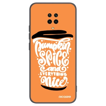 Picasee husă neagră din silicon pentru Xiaomi Redmi Note 9 Pro - Pumpkin coffee