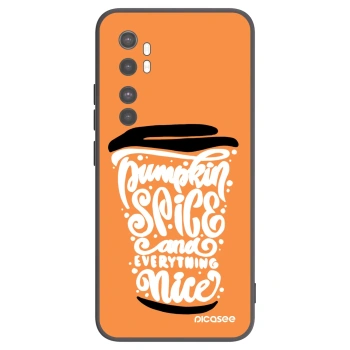 Picasee husă neagră din silicon pentru Xiaomi Mi Note 10 Lite - Pumpkin coffee