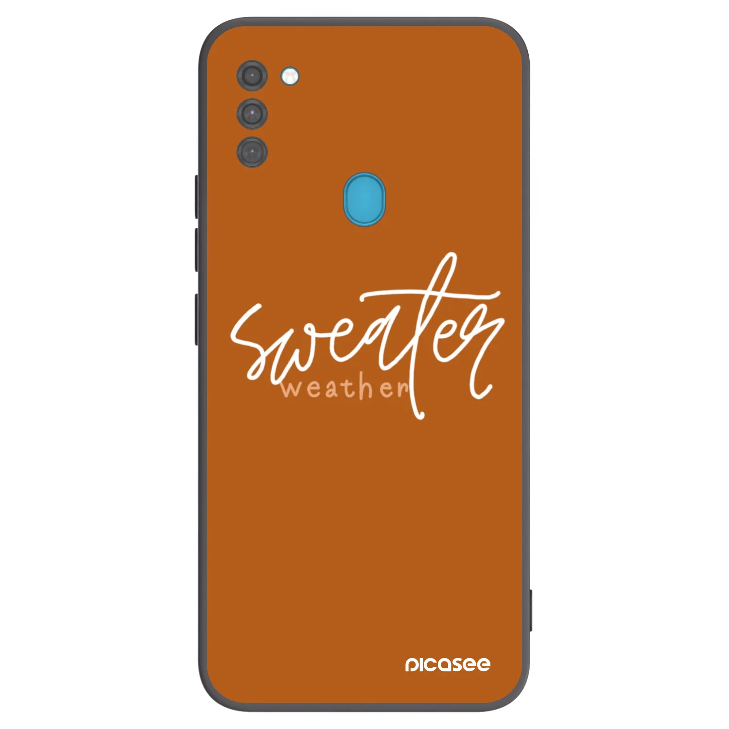 Picasee husă neagră din silicon pentru Samsung Galaxy M11 - Sweater weather