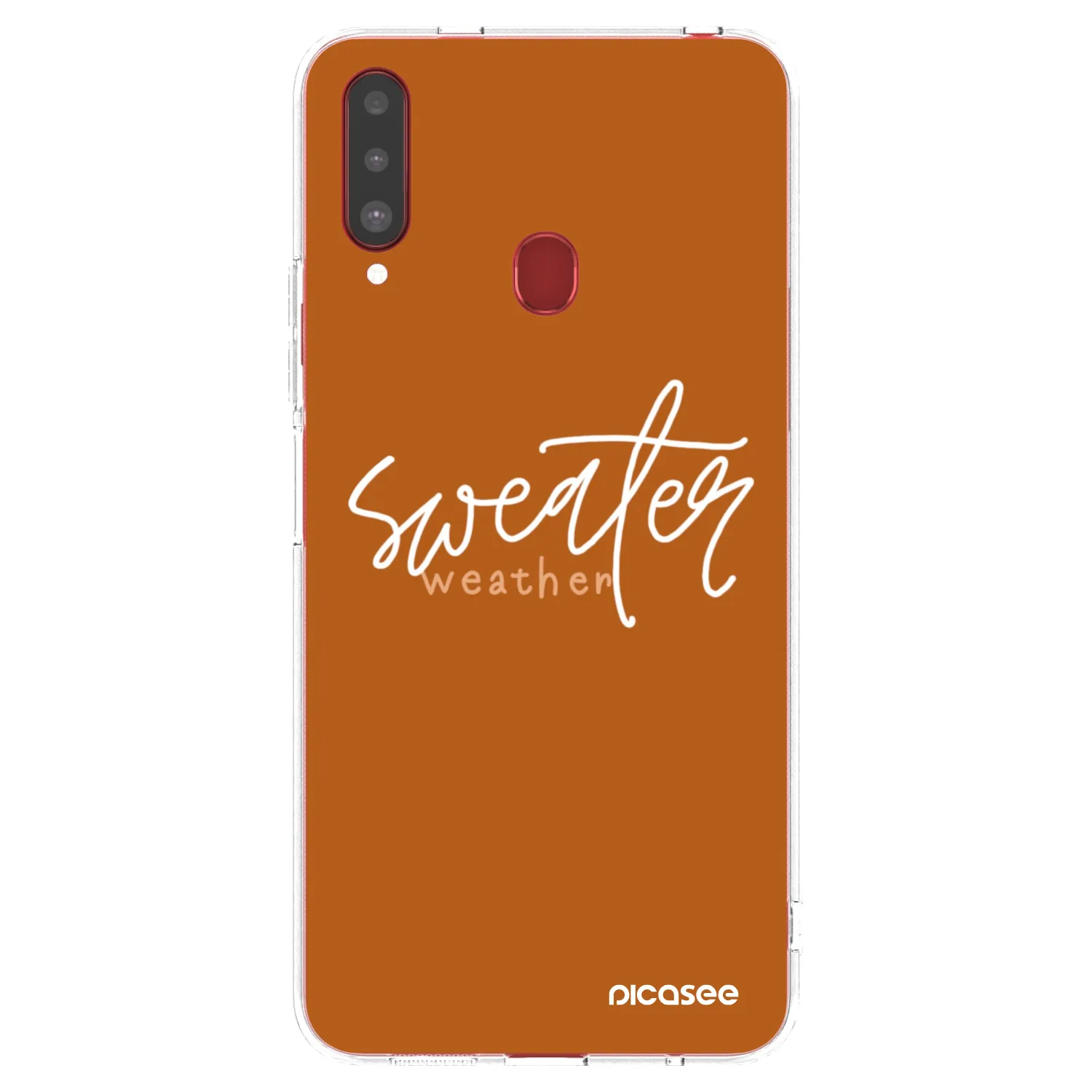 Picasee husă transparentă din silicon pentru Samsung Galaxy A20s - Sweater weather