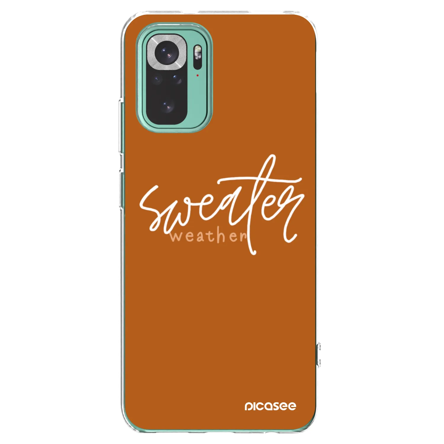 Picasee husă transparentă din silicon pentru Xiaomi Redmi Note 10 Pro - Sweater weather
