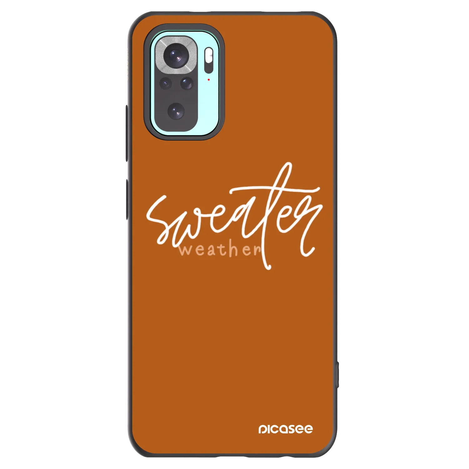 Picasee husă neagră din silicon pentru Xiaomi Redmi Note 10 Pro - Sweater weather