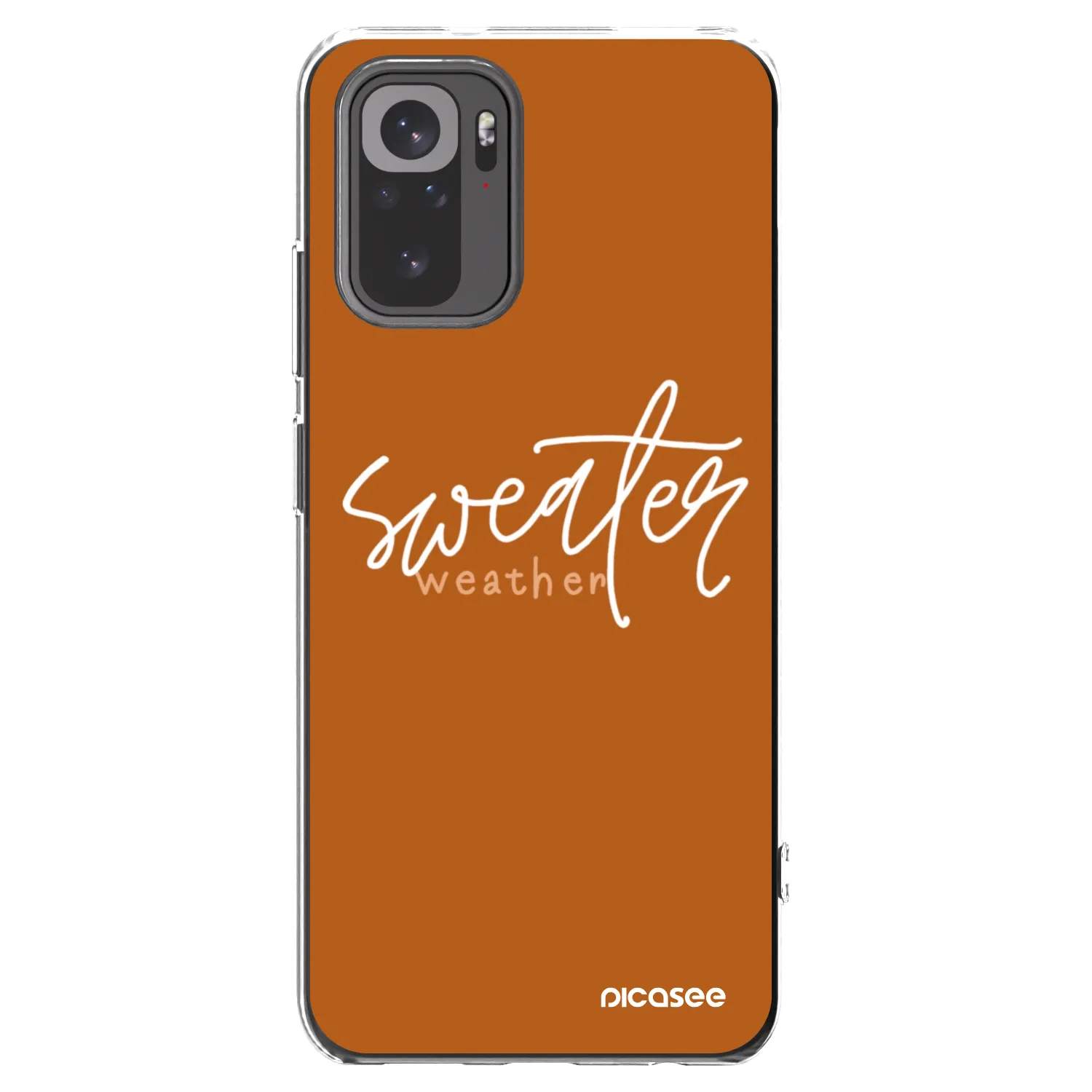 Picasee husă transparentă din silicon pentru Xiaomi Redmi Note 10S - Sweater weather