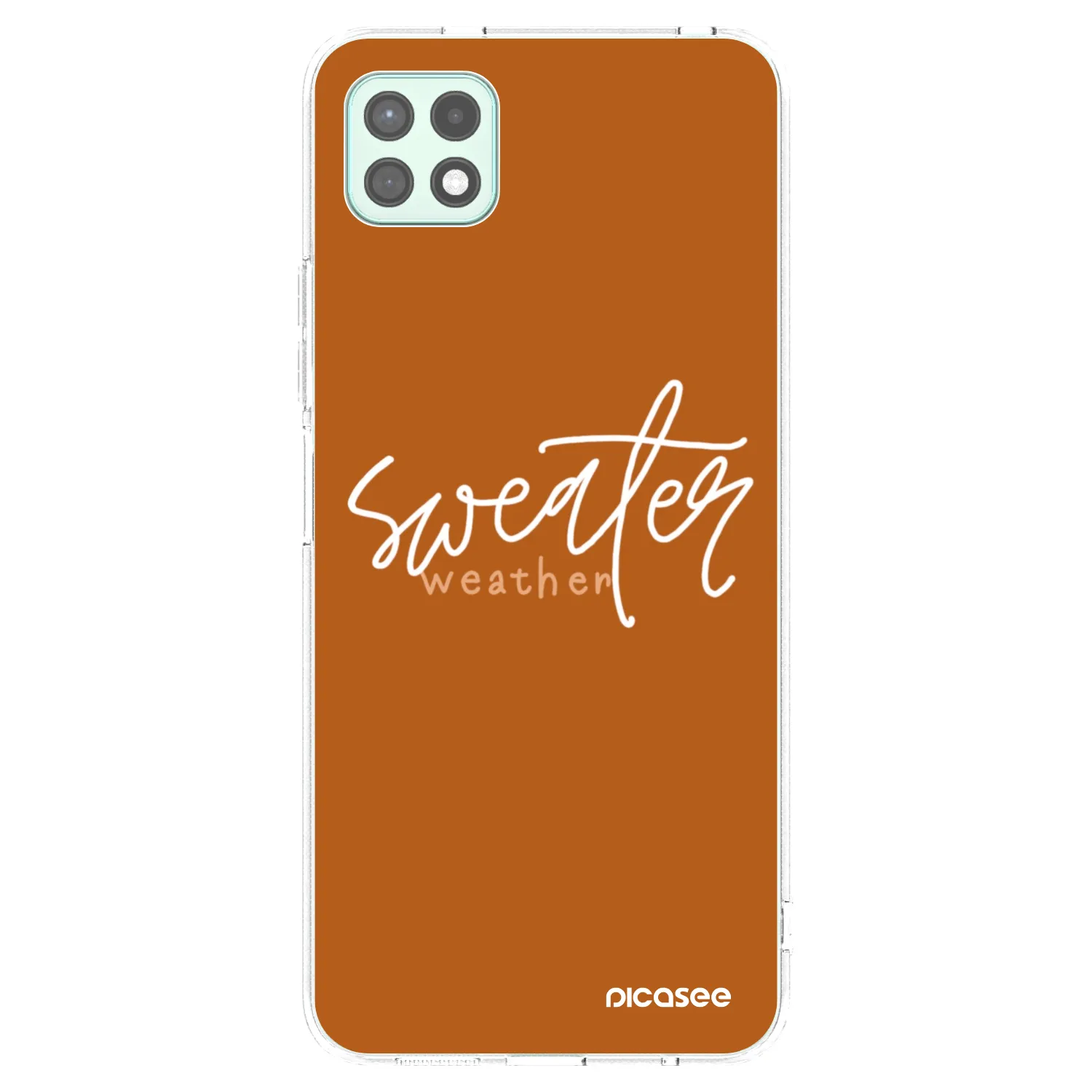 Picasee husă transparentă din silicon pentru Samsung Galaxy A22 A226B 5G - Sweater weather