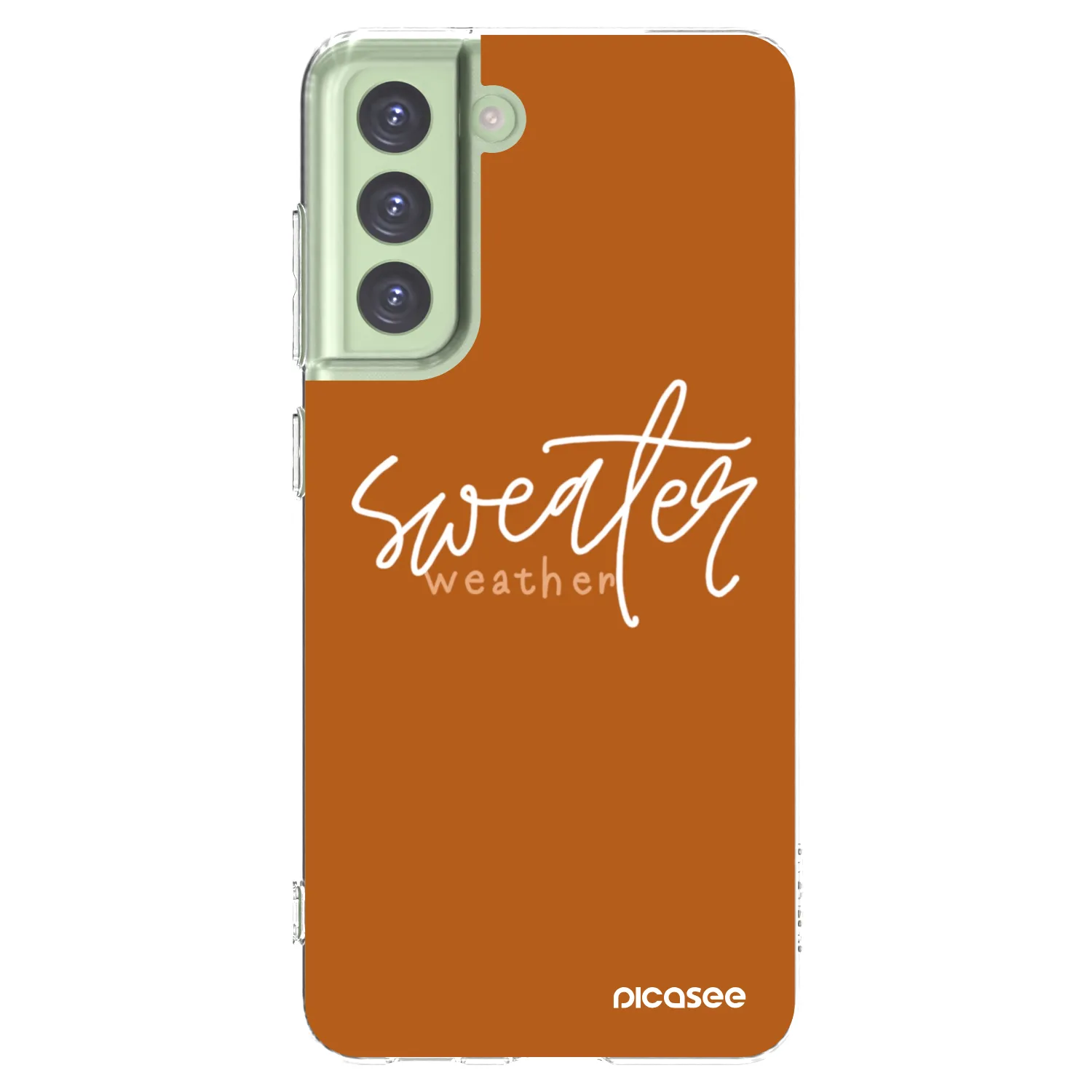 Picasee husă transparentă din silicon pentru Samsung Galaxy S21 FE 5G - Sweater weather