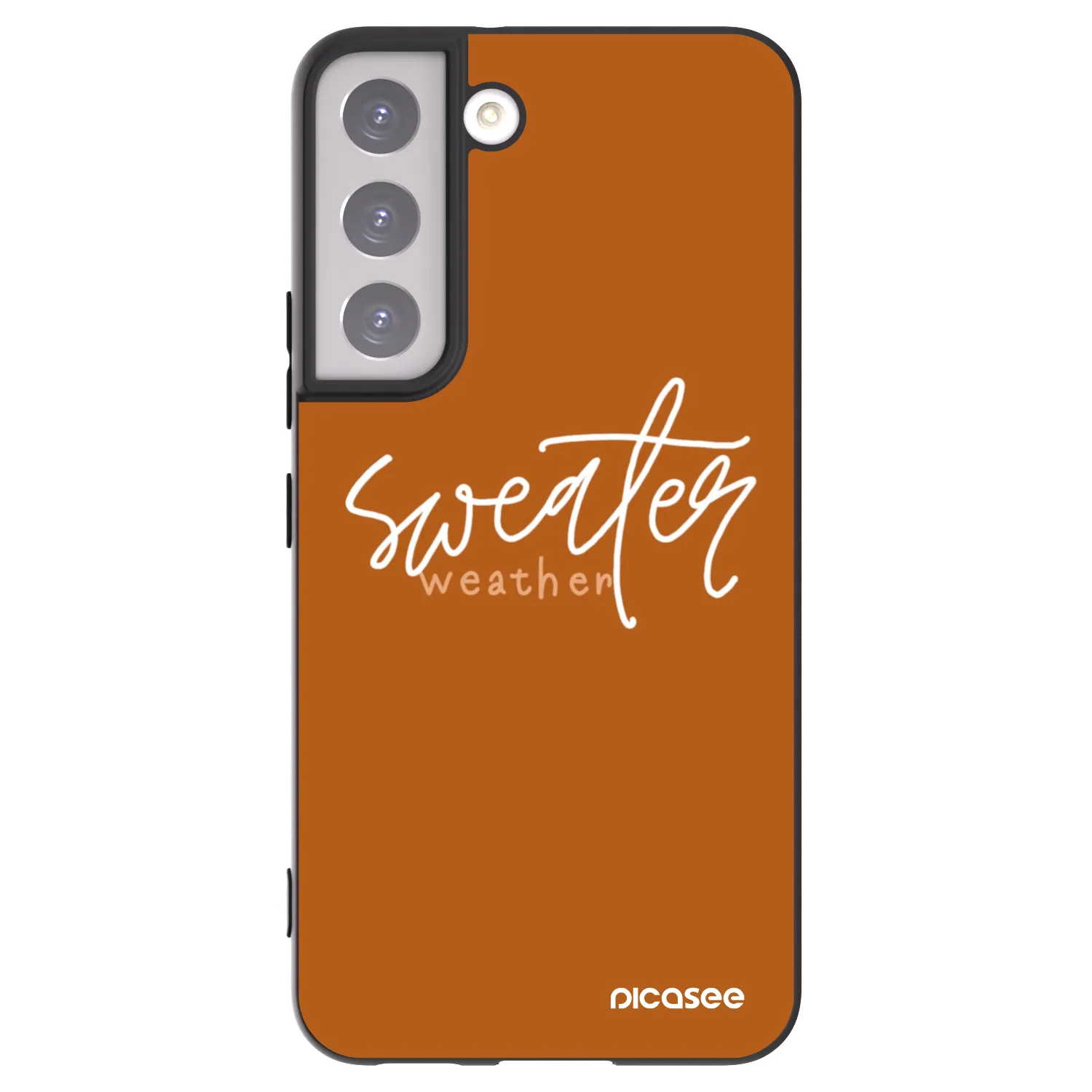 Picasee husă neagră din silicon pentru Samsung Galaxy S22 5G - Sweater weather