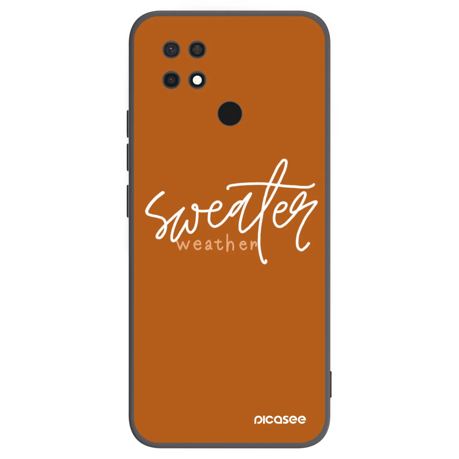Picasee husă neagră din silicon pentru Xiaomi Redmi 10C - Sweater weather
