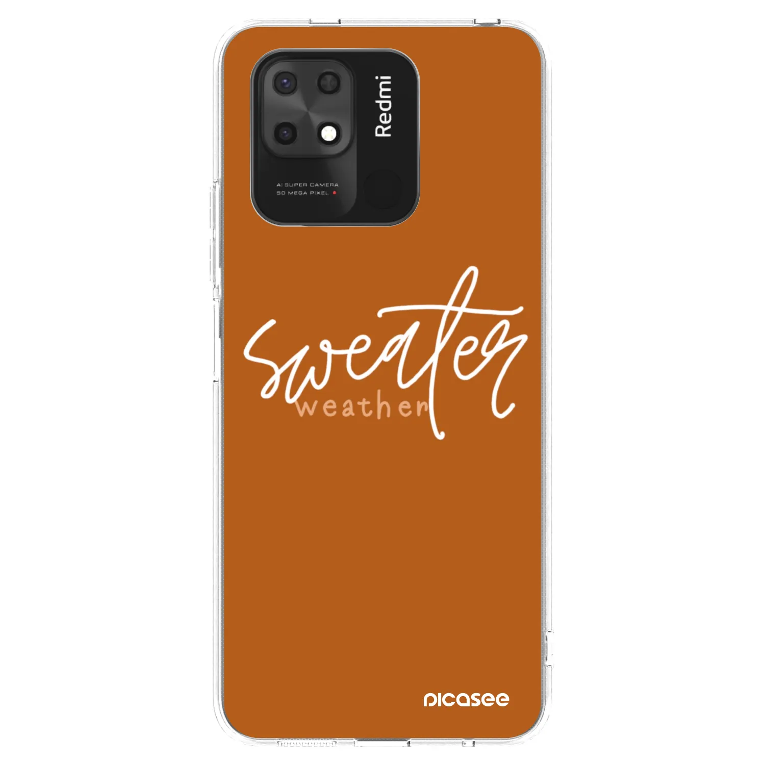 Picasee husă transparentă din silicon pentru Xiaomi Redmi 10C - Sweater weather