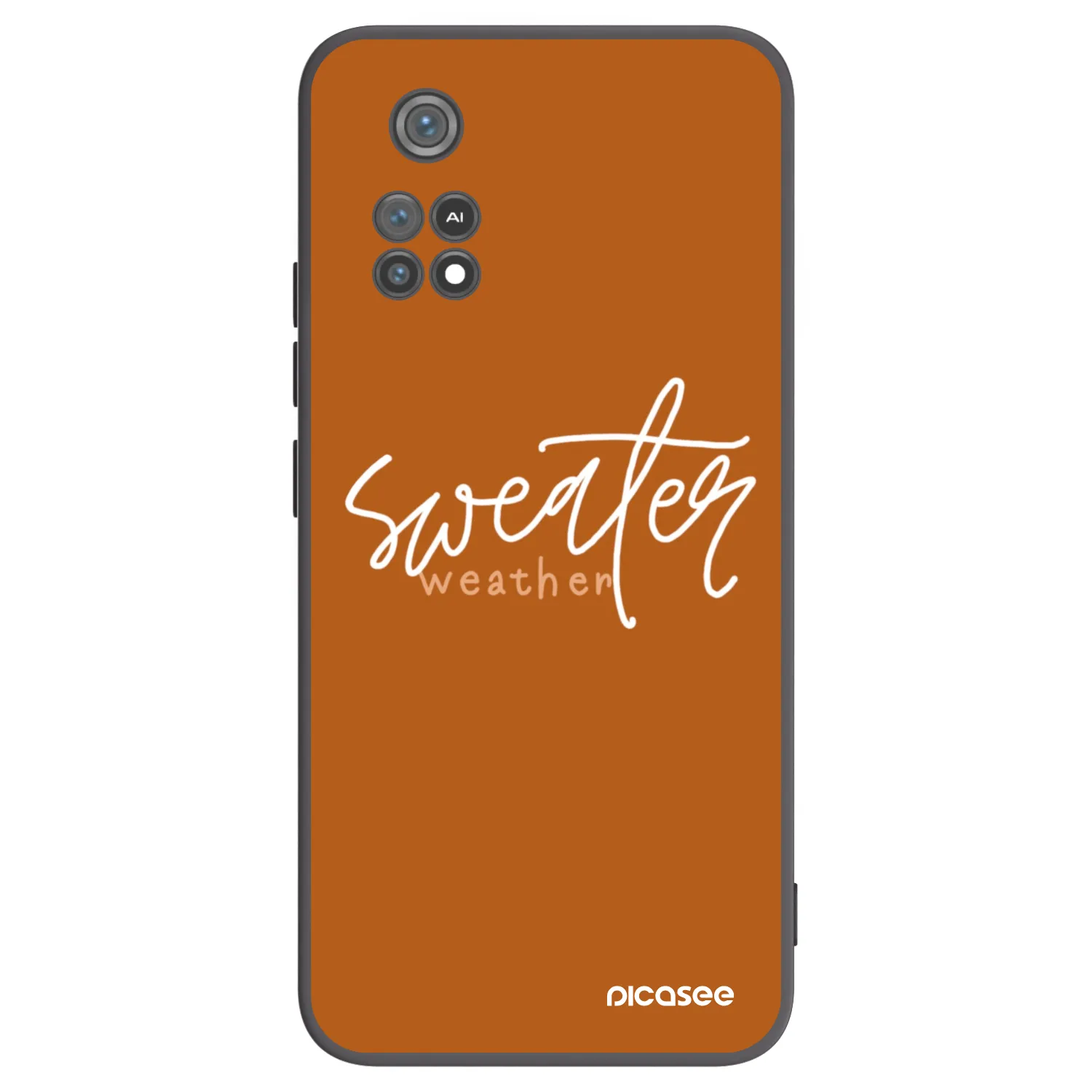 Picasee husă neagră din silicon pentru Xiaomi Poco M4 Pro - Sweater weather