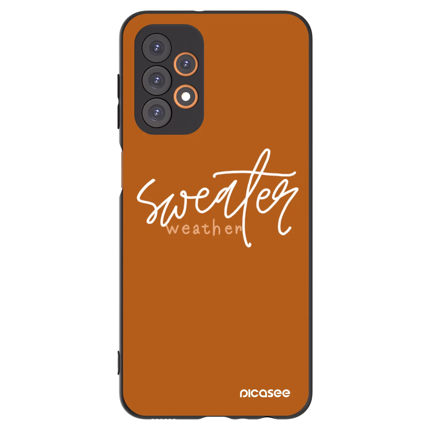 Picasee husă neagră din silicon pentru Samsung Galaxy A23 A235F 4G - Sweater weather