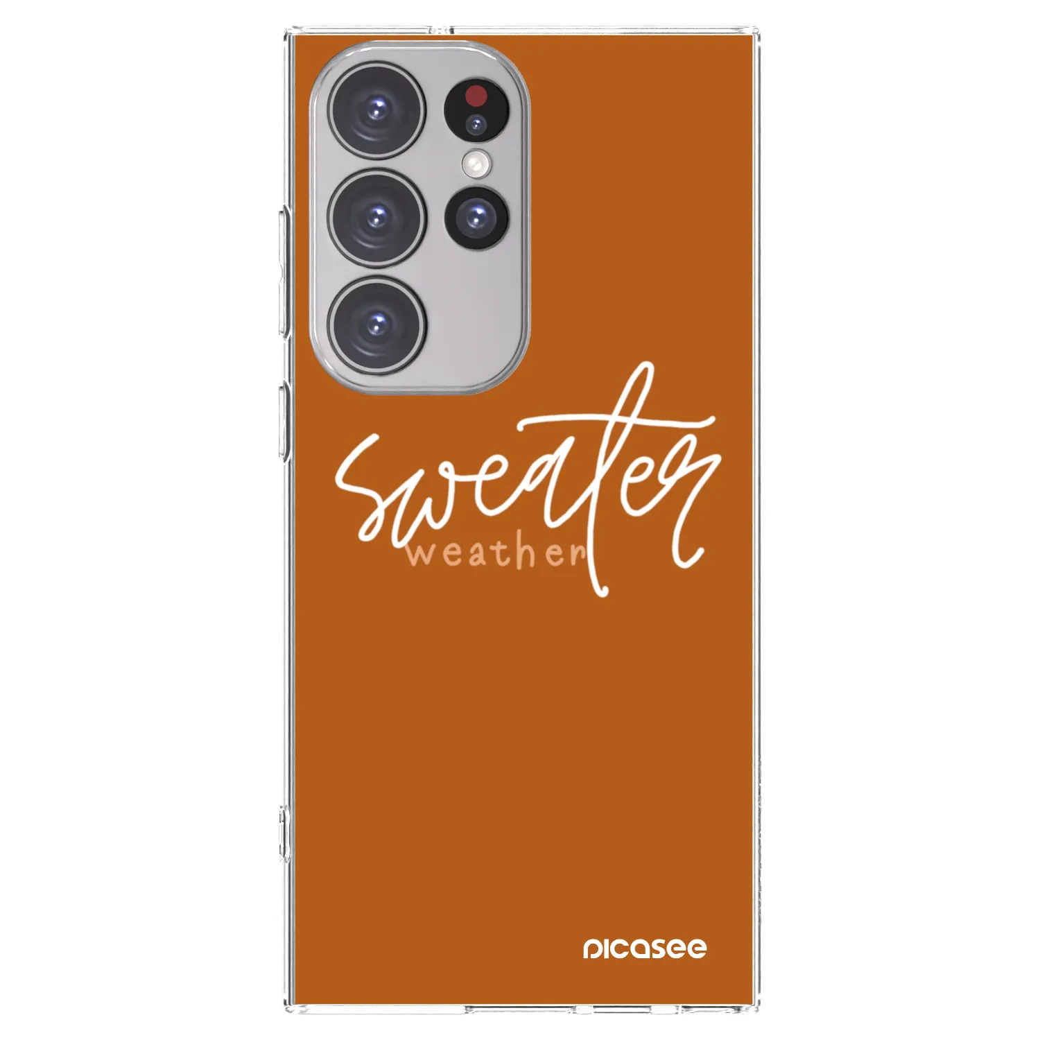 Picasee husă transparentă din silicon pentru Samsung Galaxy S23 Ultra 5G - Sweater weather