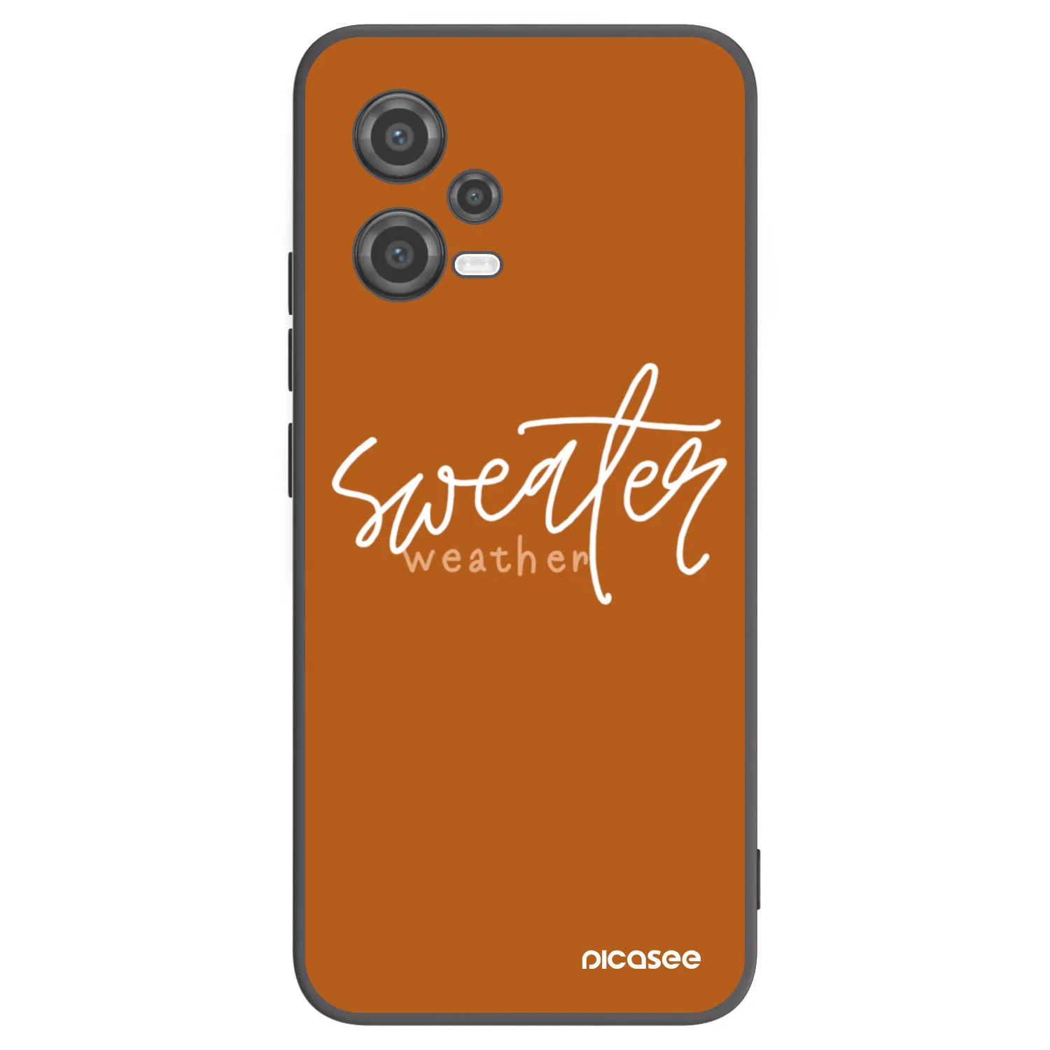 Picasee husă neagră din silicon pentru Xiaomi Poco X5 - Sweater weather