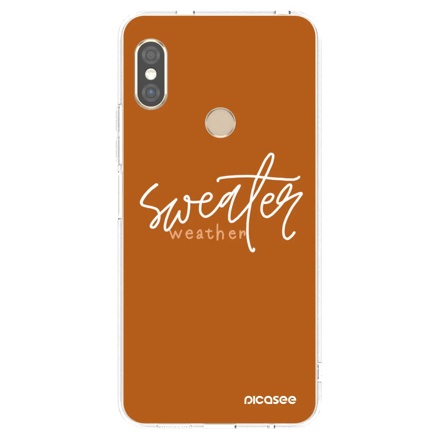 Picasee husă transparentă din silicon pentru Xiaomi Redmi Note 5 Global - Sweater weather