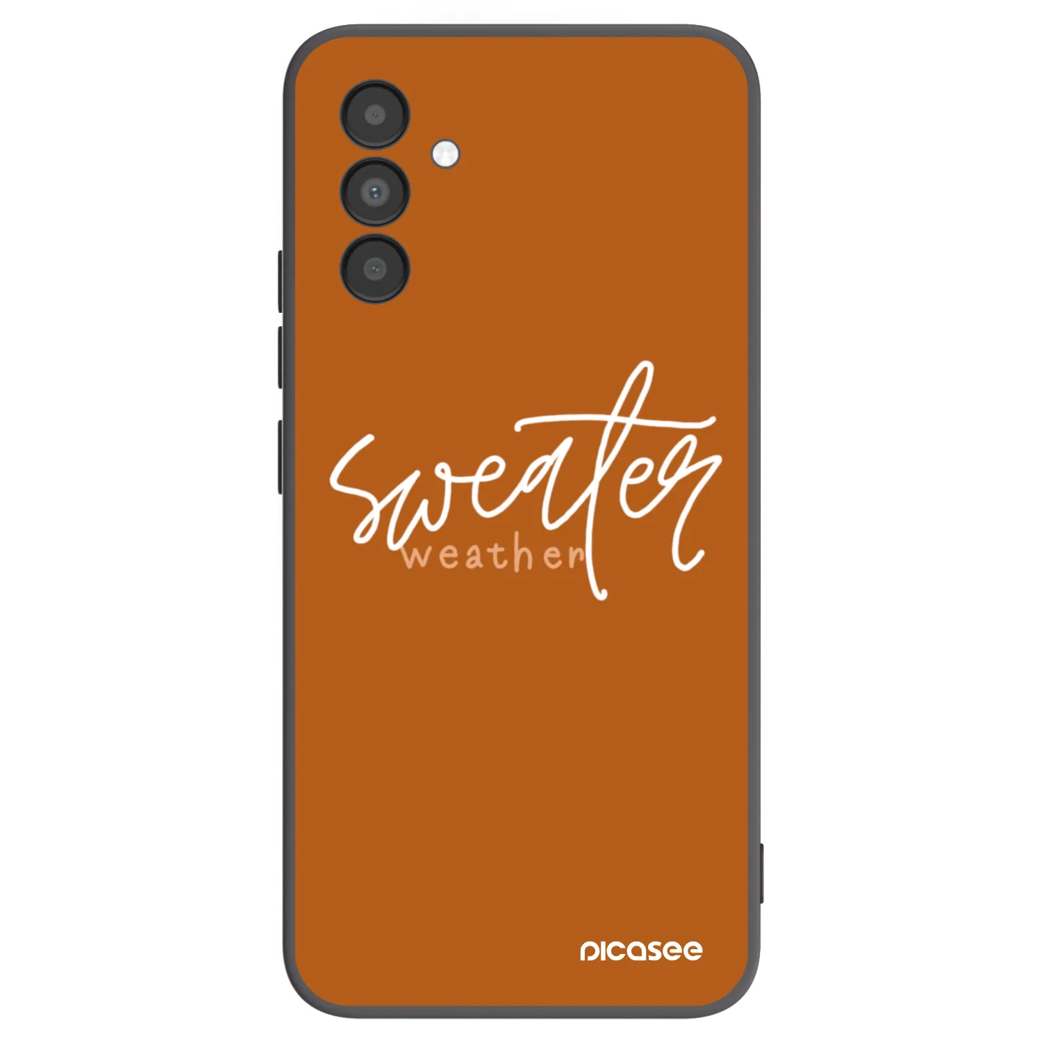 Picasee husă neagră din silicon pentru Samsung Galaxy A04s A047F - Sweater weather