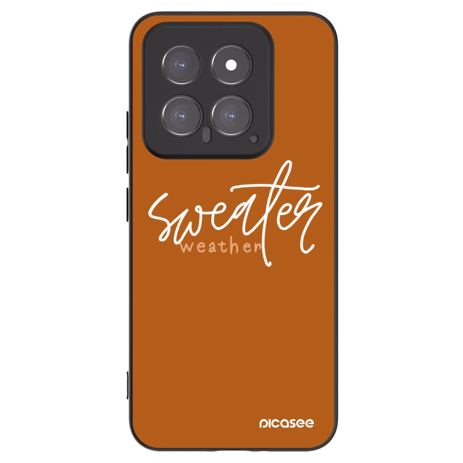 Picasee husă neagră din silicon pentru Xiaomi 14 - Sweater weather