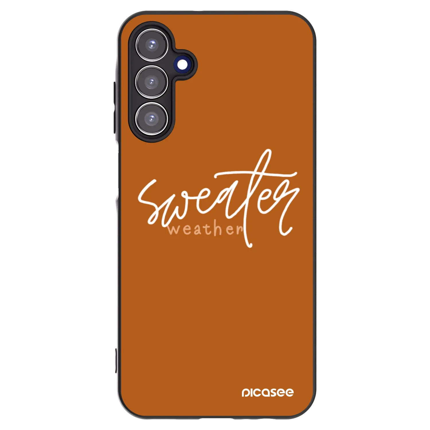 Picasee husă neagră din silicon pentru Samsung Galaxy A15 A155F 4G - Sweater weather