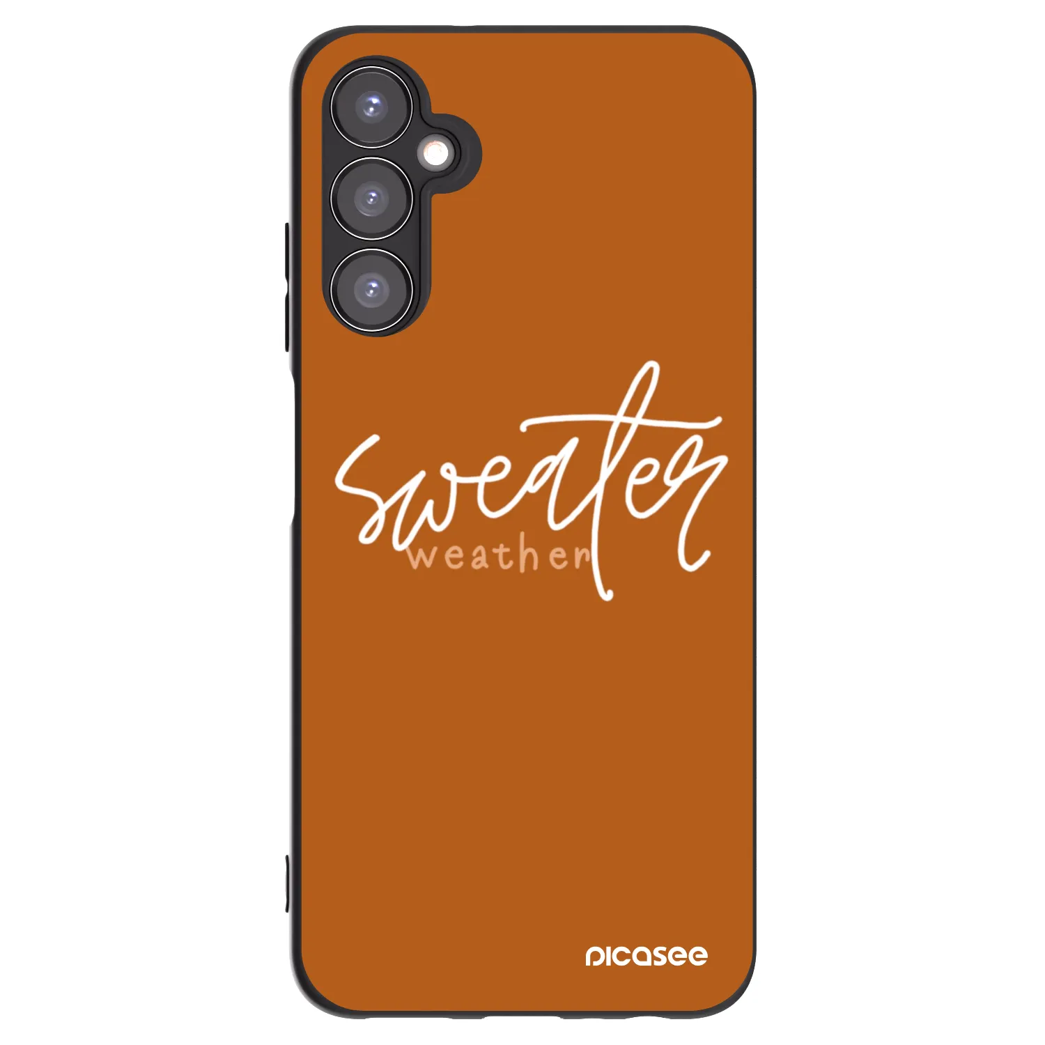 Picasee husă neagră din silicon pentru Samsung Galaxy A05s A057G - Sweater weather