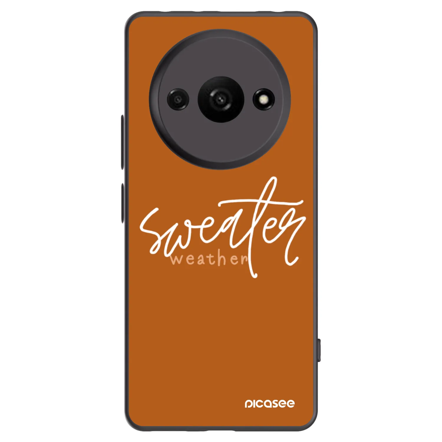 Picasee husă neagră din silicon pentru Xiaomi Redmi A3 - Sweater weather