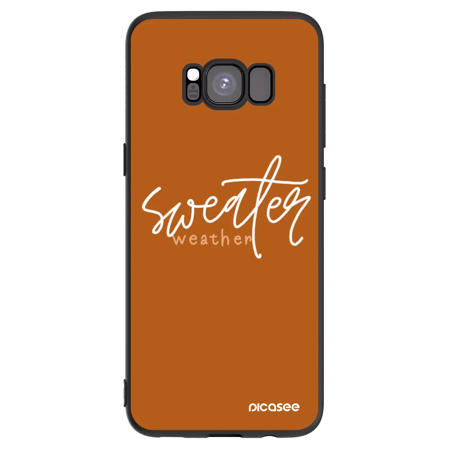 Picasee husă neagră din silicon pentru Samsung Galaxy S8 G950F - Sweater weather