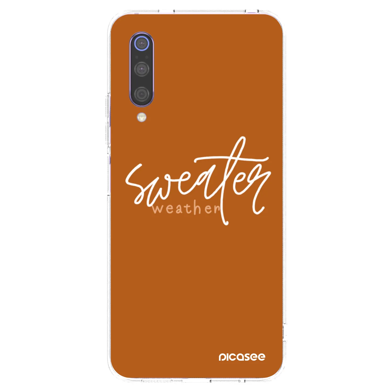 Picasee husă transparentă din silicon pentru Xiaomi Mi 9 - Sweater weather