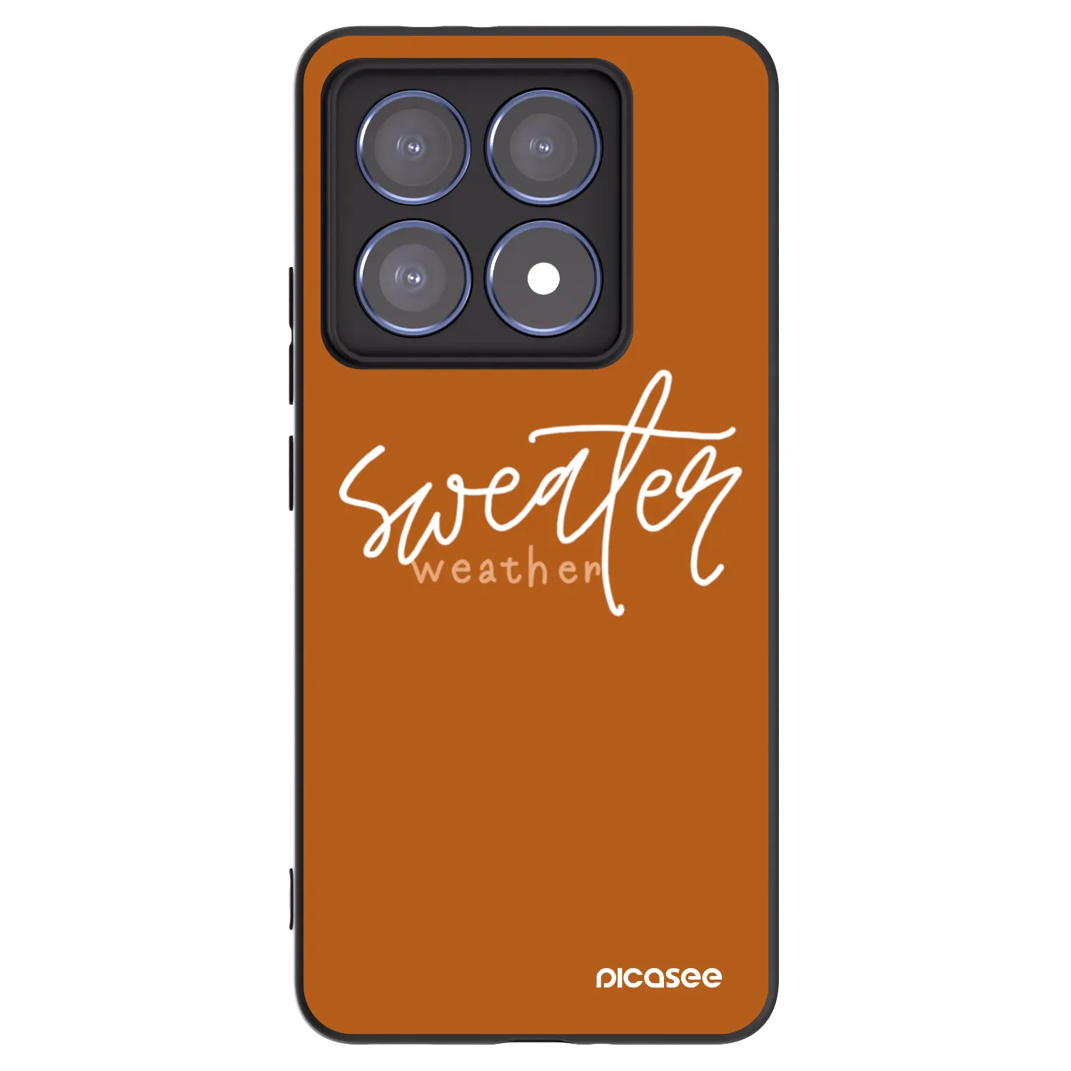 Picasee husă neagră din silicon pentru Xiaomi 14T Pro - Sweater weather