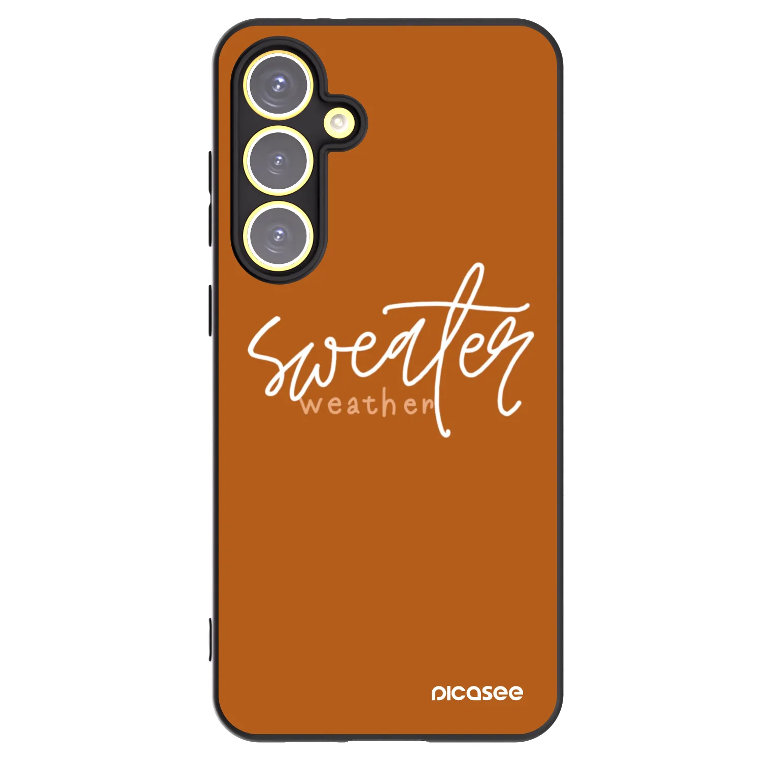 Picasee husă neagră din silicon pentru Samsung Galaxy S24 FE S721B - Sweater weather
