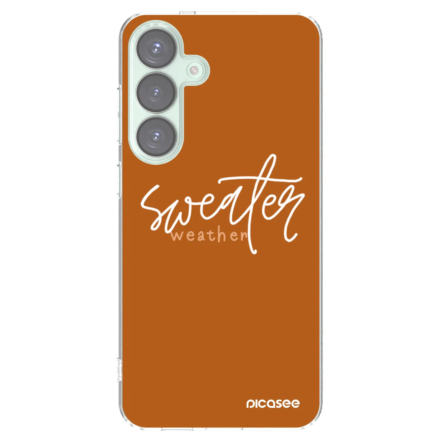 Picasee husă transparentă din silicon pentru Samsung Galaxy S25+ 5G - Sweater weather