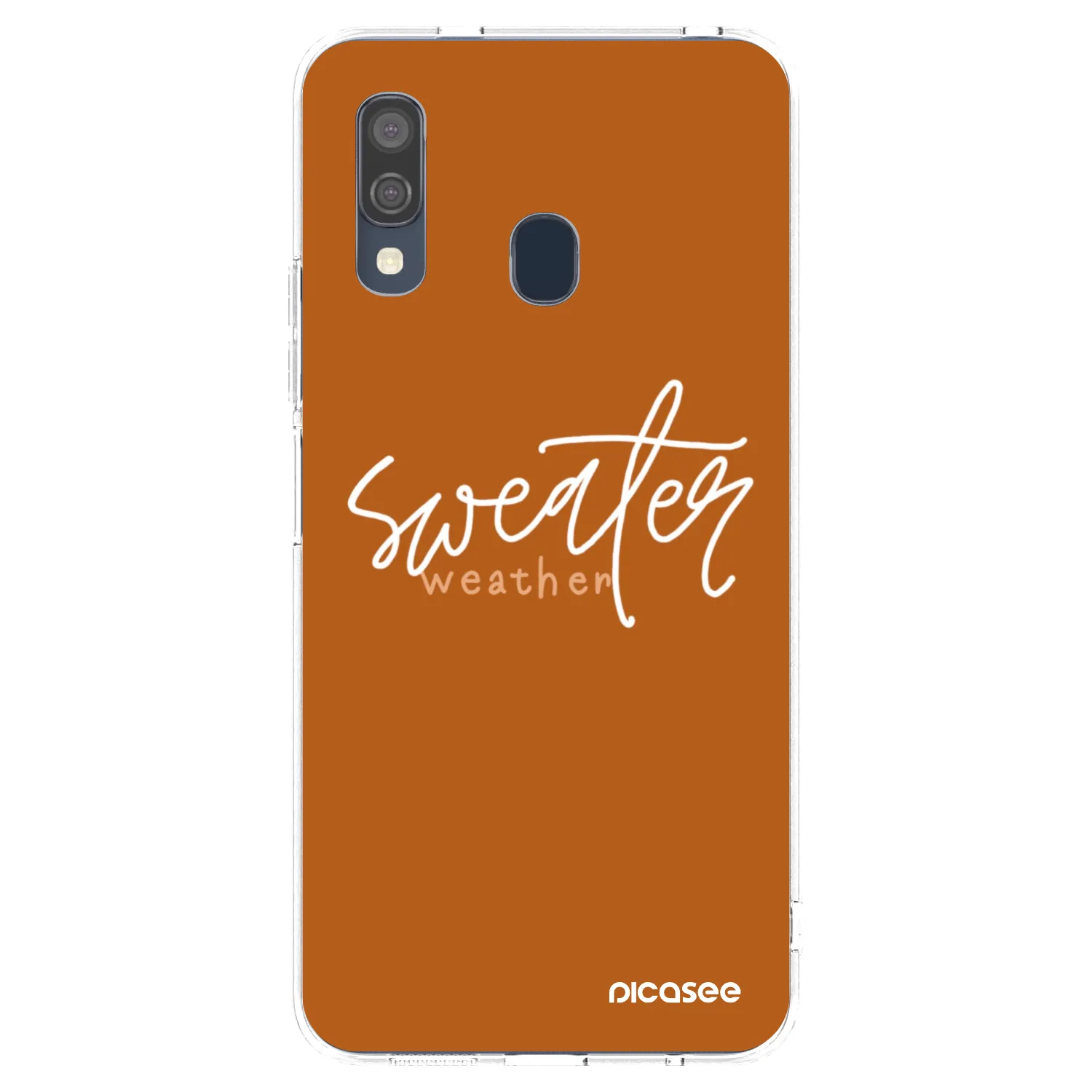 Picasee husă transparentă din silicon pentru Samsung Galaxy A40 A405F - Sweater weather