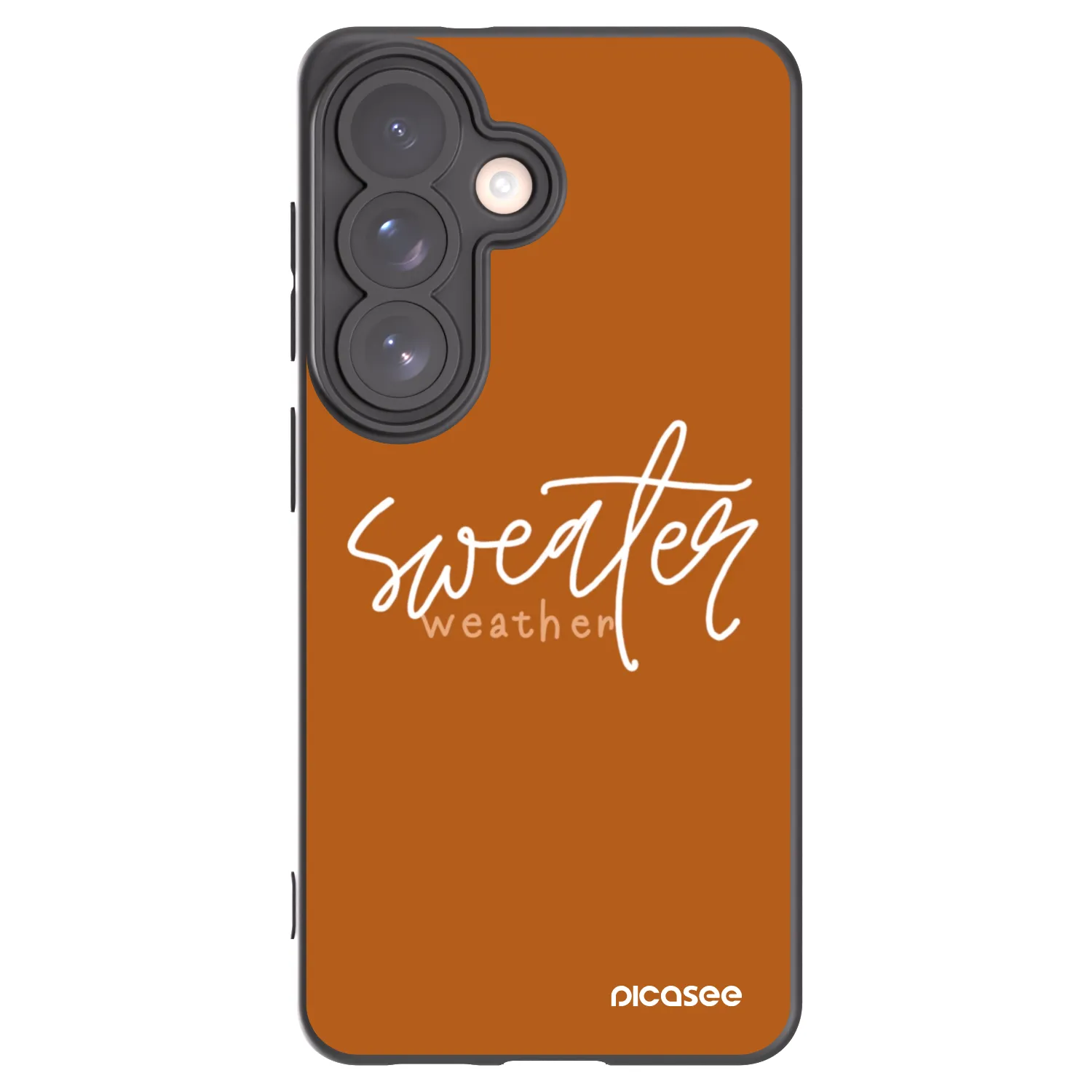 Picasee husă neagră din silicon pentru Samsung Galaxy S26 - Sweater weather