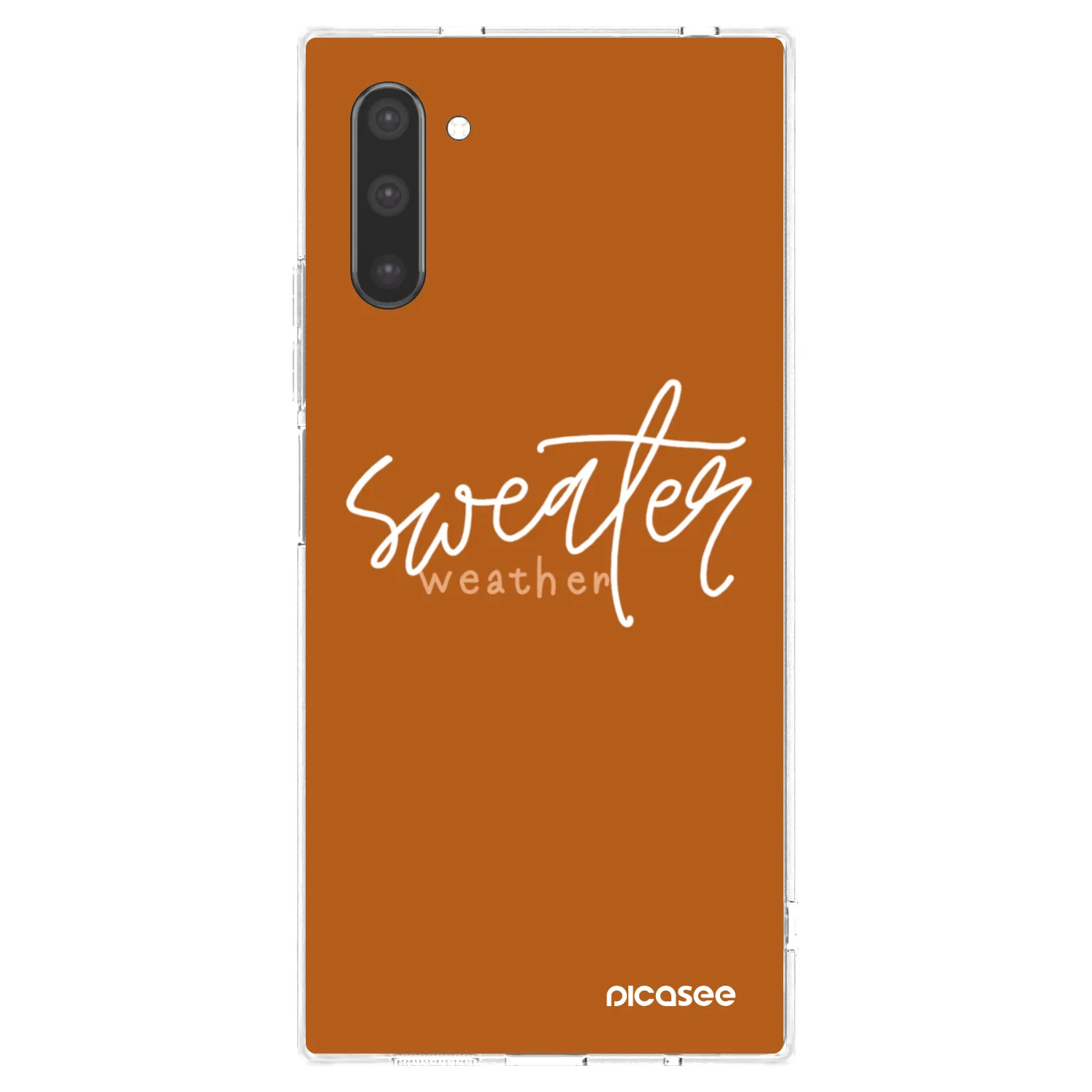 Picasee husă transparentă din silicon pentru Samsung Galaxy Note 10 N970F - Sweater weather