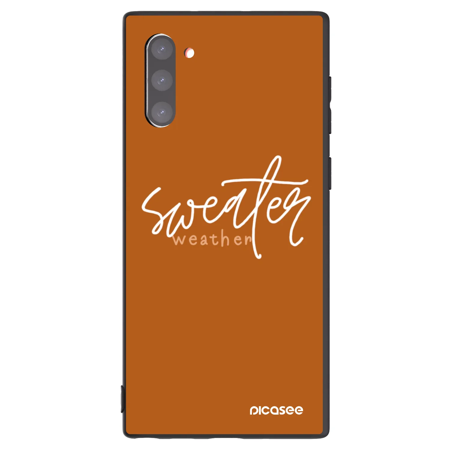 Picasee husă neagră din silicon pentru Samsung Galaxy Note 10 N970F - Sweater weather