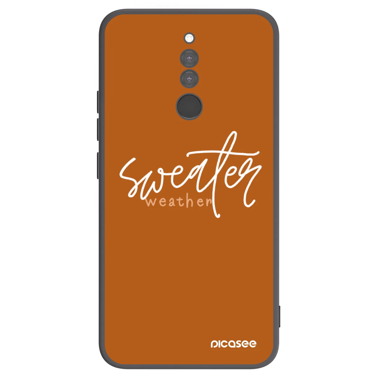 Picasee husă neagră din silicon pentru Xiaomi Redmi 8 - Sweater weather