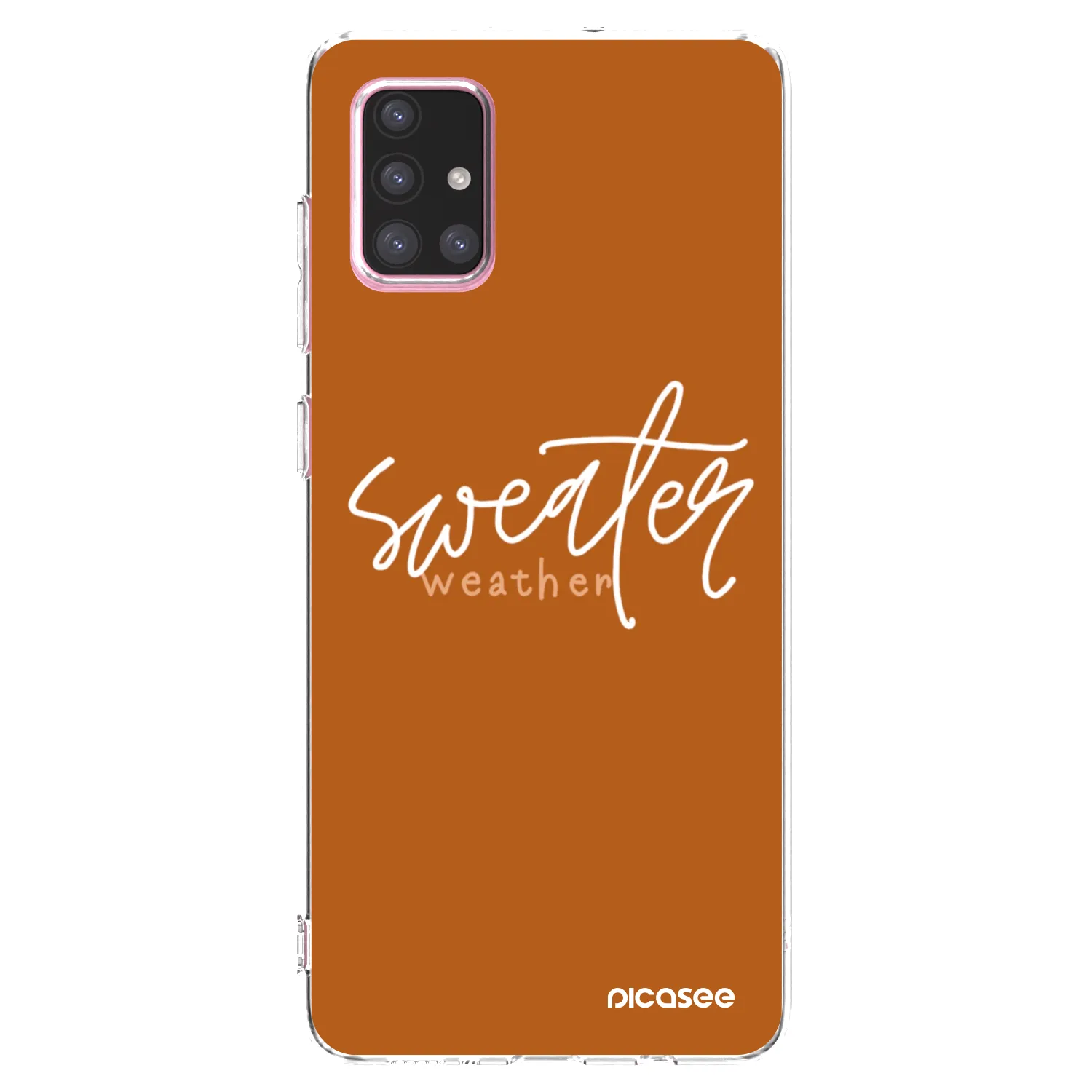Picasee husă transparentă din silicon pentru Samsung Galaxy A71 A715F - Sweater weather