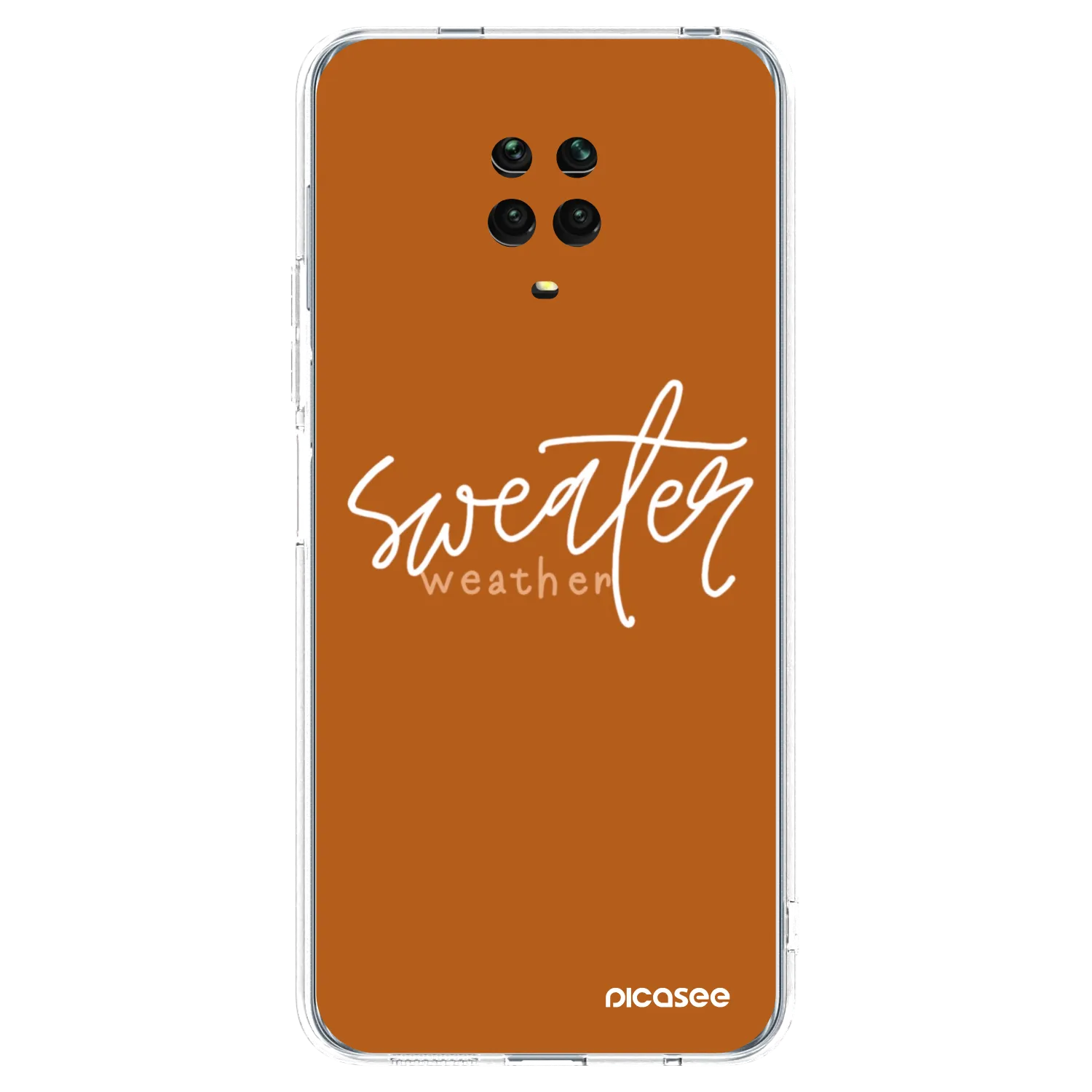 Picasee husă transparentă din silicon pentru Xiaomi Redmi Note 9 Pro - Sweater weather