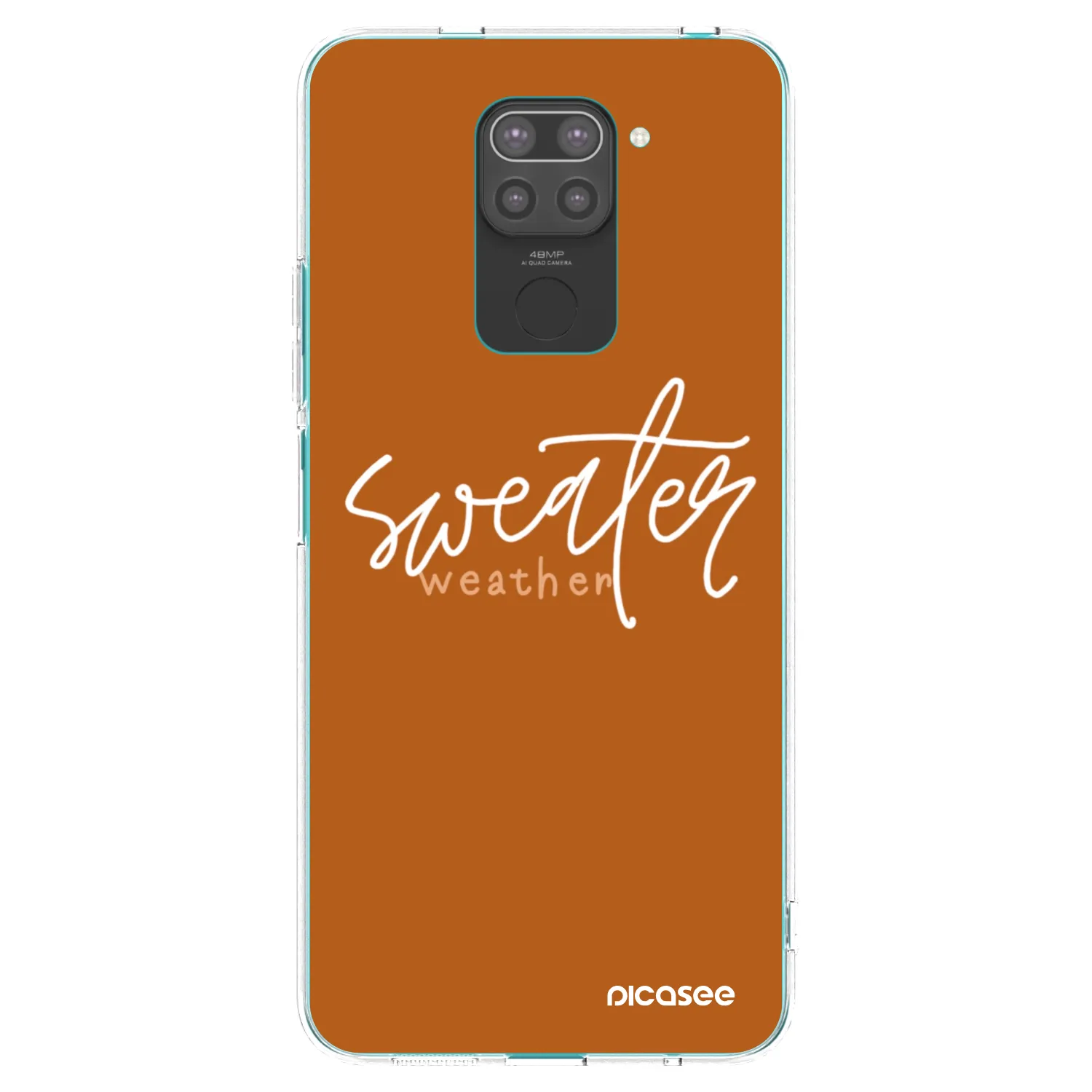 Picasee husă neagră din silicon pentru Xiaomi Redmi Note 9 - Sweater weather