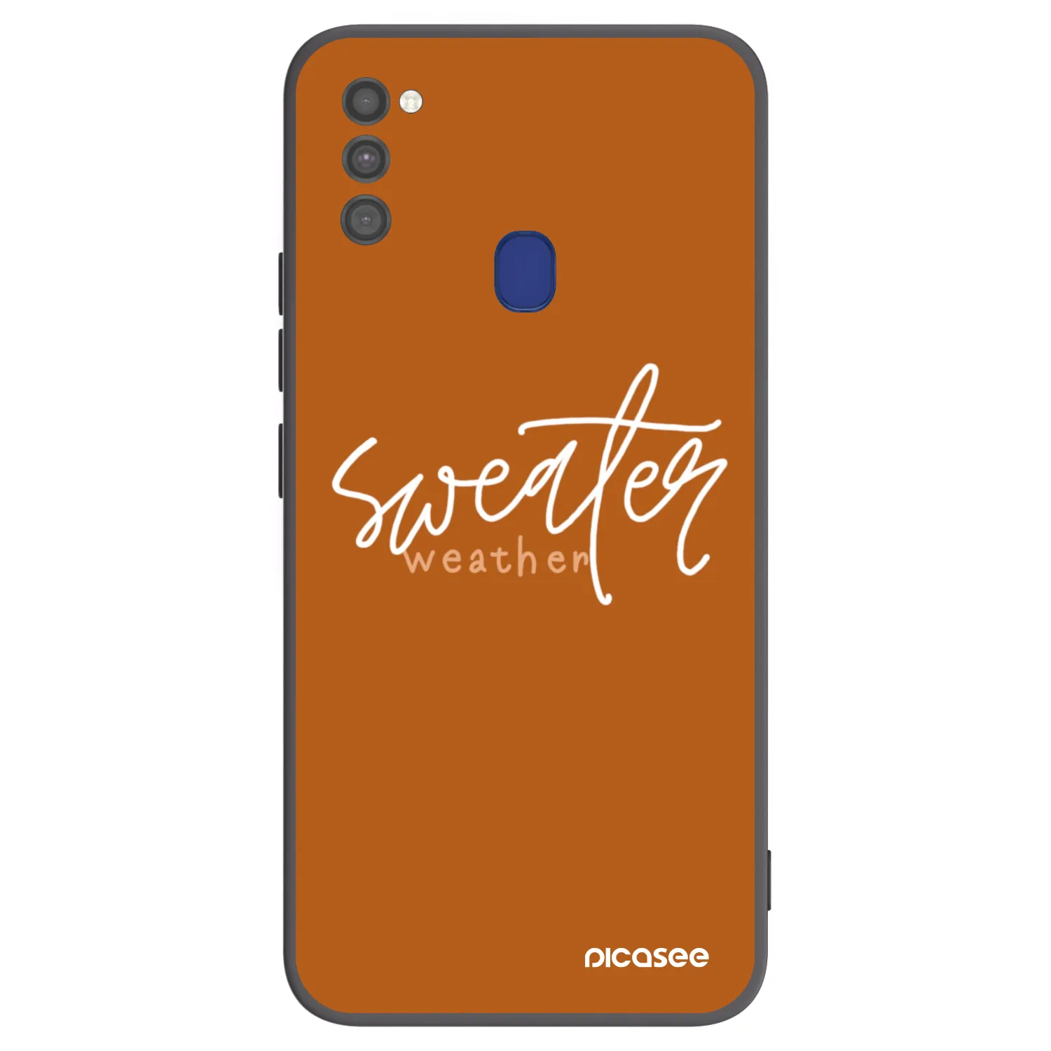Picasee husă neagră din silicon pentru Samsung Galaxy M21 M215F - Sweater weather
