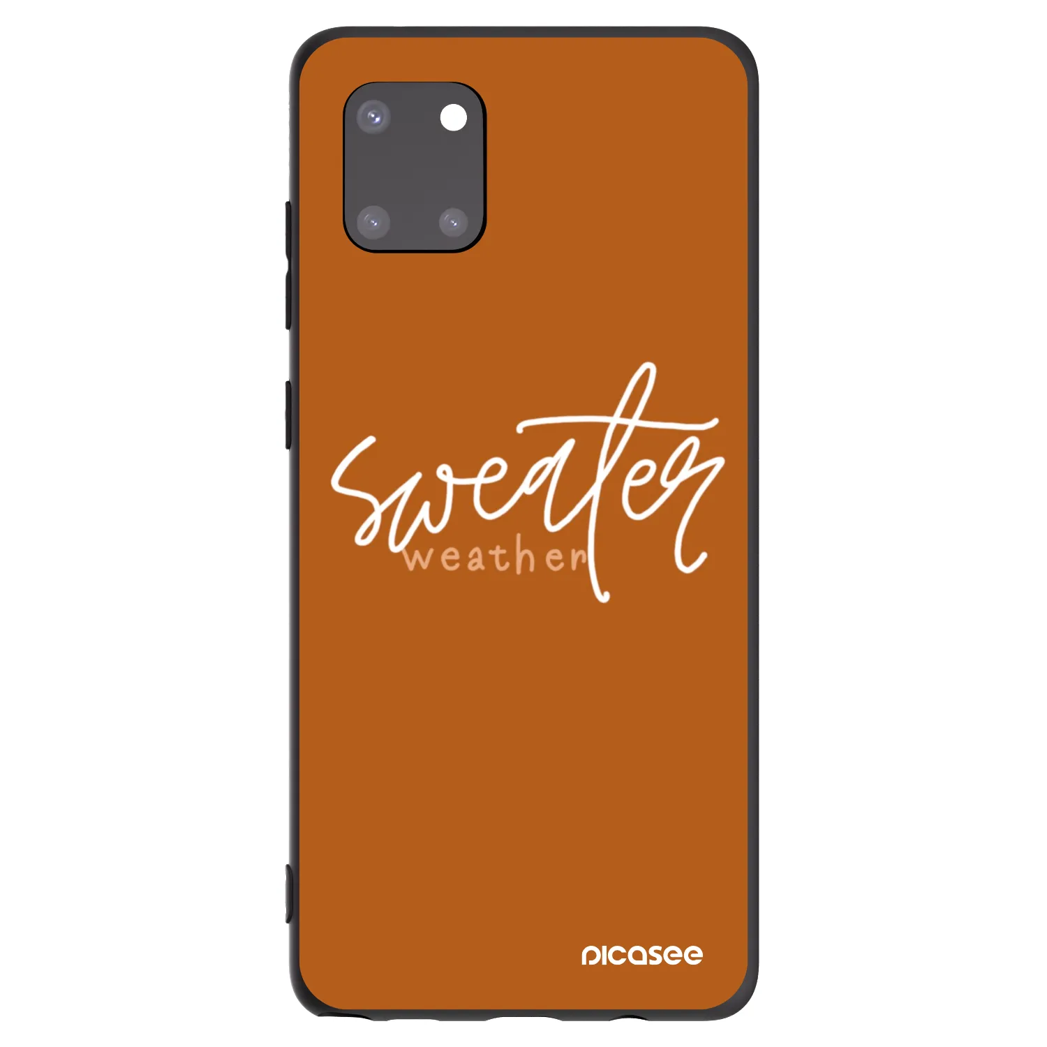 Picasee husă neagră din silicon pentru Samsung Galaxy Note 10 Lite N770F - Sweater weather