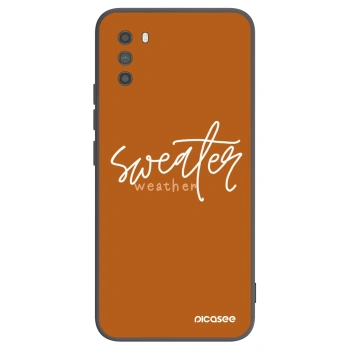 Picasee husă neagră din silicon pentru Xiaomi Poco M3 - Sweater weather