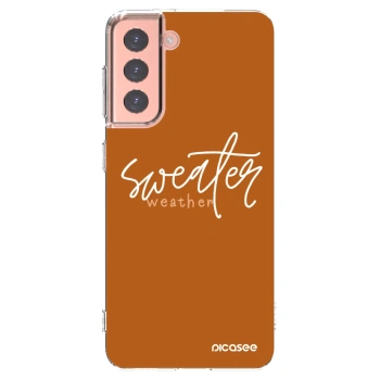 Picasee husă transparentă din silicon pentru Samsung Galaxy S21 5G G991B - Sweater weather